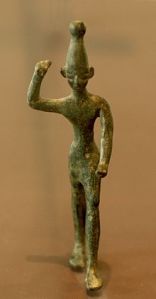 Bronze statuette of Baal from the 14th century BC