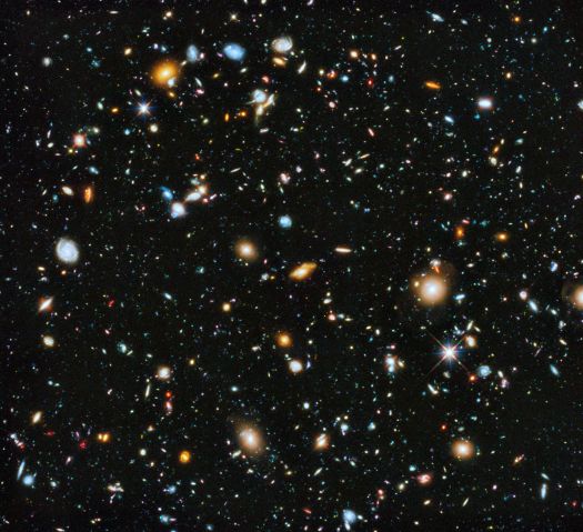The Hubble Ultra Deep Field 2014 image includes galaxies existing shortly after the Big Bang.
